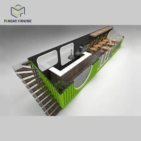 Nejnovější 20ft 40ft kontejnerová restaurace s kuchyní